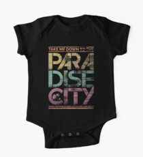 Paradies-Stadt Baby Body Kurzarm