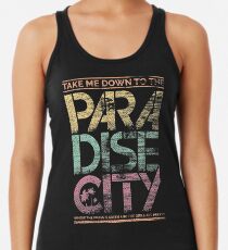 Paradies-Stadt Racerback Tank Top