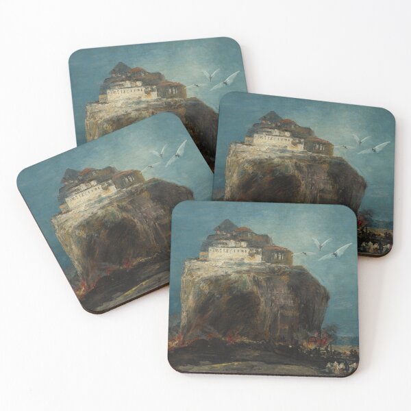 Item preview, A City on a Rock | Francisco Goya Follower | 1850 Landscape Art designed and sold by CJET.