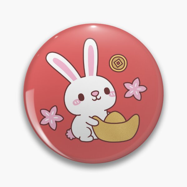 Item preview, Cute Rabbit With Ingot Chinese New Year designed and sold by rustydoodle.