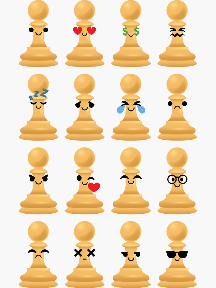 "Chess Emoji " Sticker for Sale by HippoEmo Redbubble