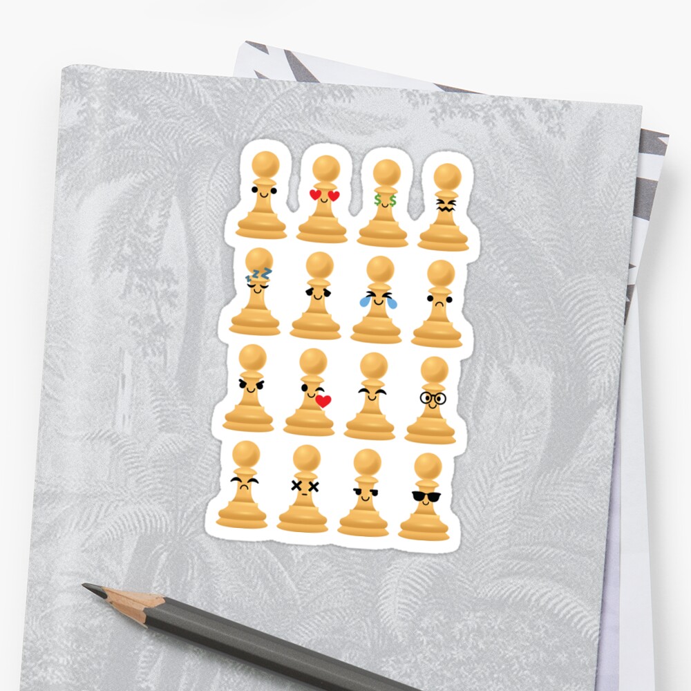 "Chess Emoji " Stickers by HippoEmo Redbubble
