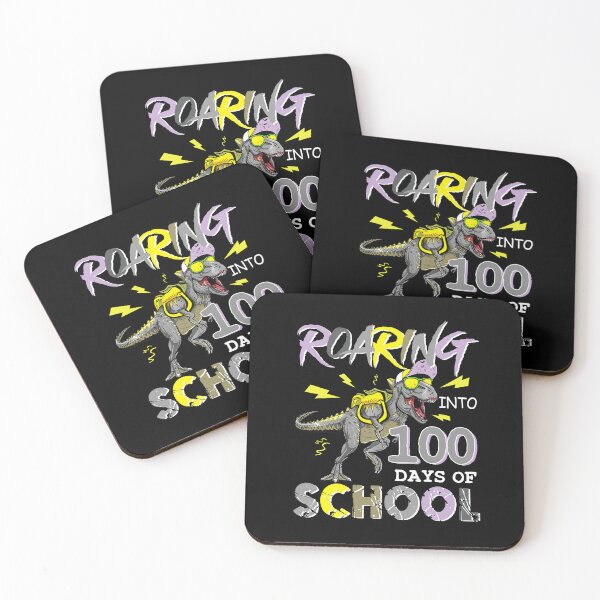 Item preview, Roaring Into 100 Days Of School Dinosaur Rex Boys   designed and sold by SamArtistbyAUS.