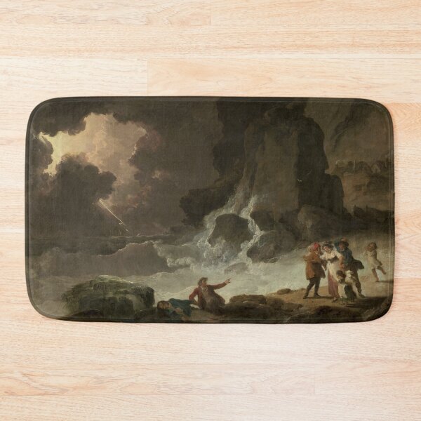 Item preview, A Storm Behind the Isle of Wight | Julius Caesar Ibbetson | 1791 Marine Seascape Art designed and sold by CJET.