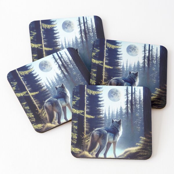 Item preview, Wolf in the moonlight designed and sold by Santisan.