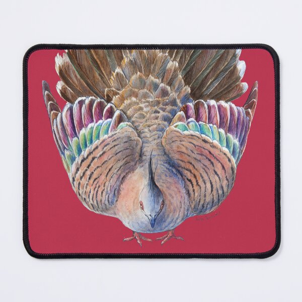 Item preview, Australian Crested Pigeon Dance - Viva Magenta or purple background designed and sold by Nadya Neklioudova.