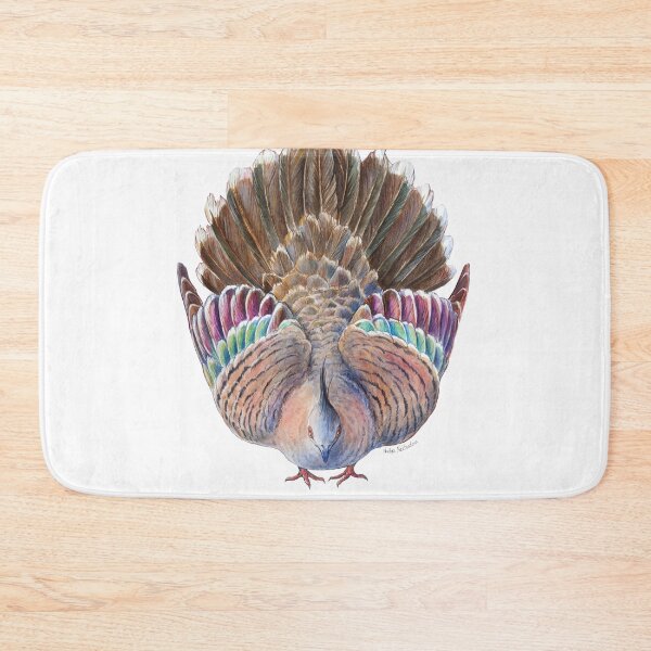 Item preview, Australian Crested Pigeon Dance - Viva Magenta or purple background designed and sold by Nadya Neklioudova.