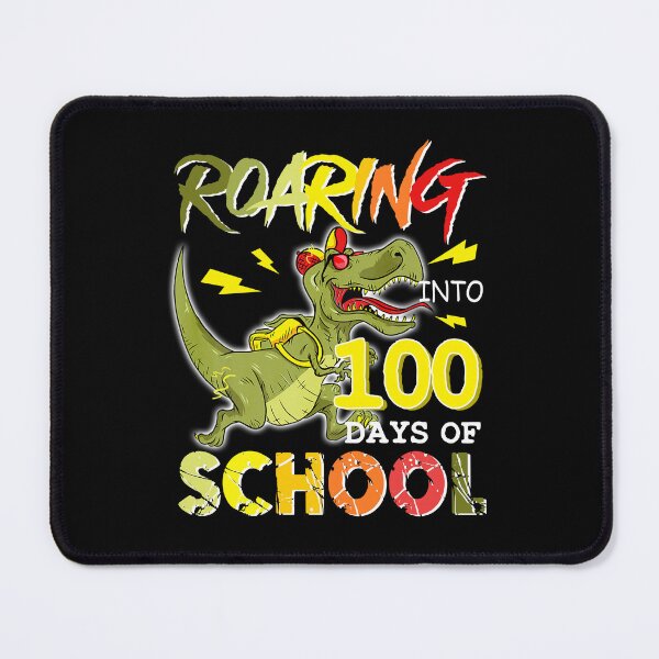 Item preview, Dinosaur T-Rex Roaring Into 100 Days Of School Teacher Gift designed and sold by SamArtistbyAUS.