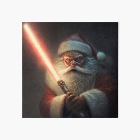 Item preview, Santa with a Laser Sword designed and sold by FreeBot99.