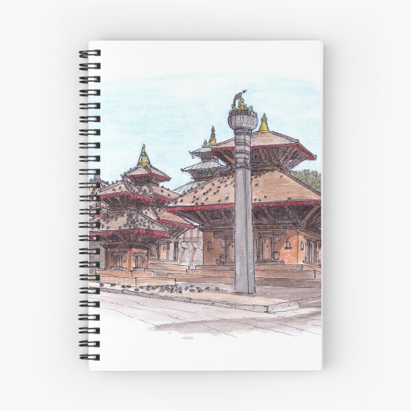 Item preview, Kathmandu Durbar Square Watercolour designed and sold by Tom Napper Design.
