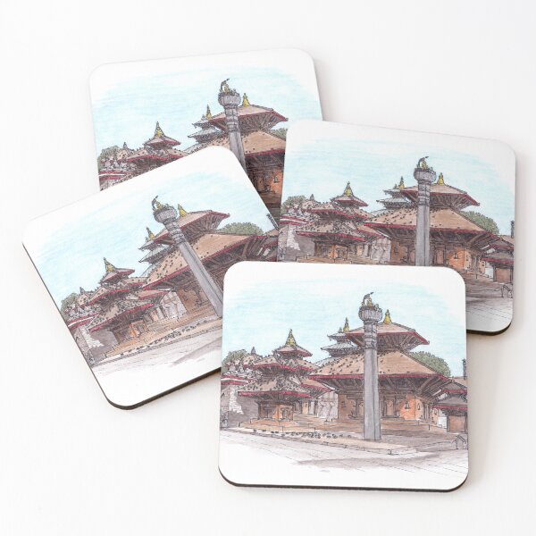 Item preview, Kathmandu Durbar Square Watercolour designed and sold by Tom Napper Design.