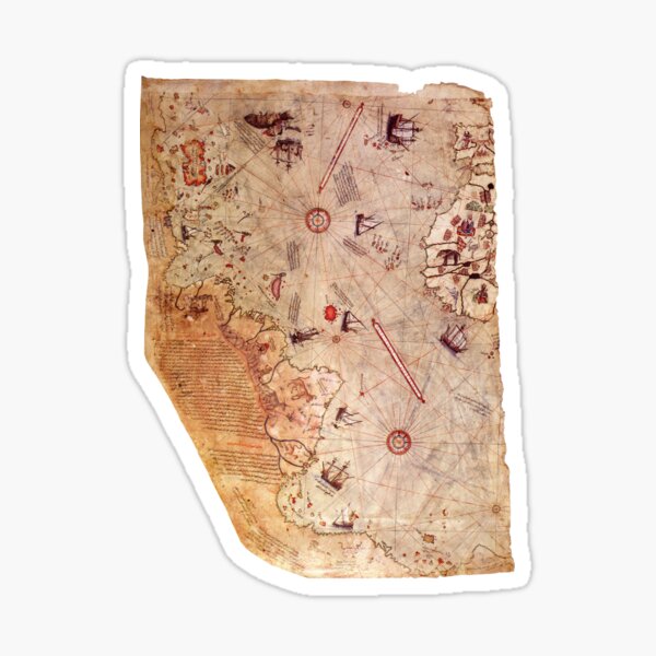 "Historical 1513 Piri Reis World Map Piri Reis Turkish navy Piri