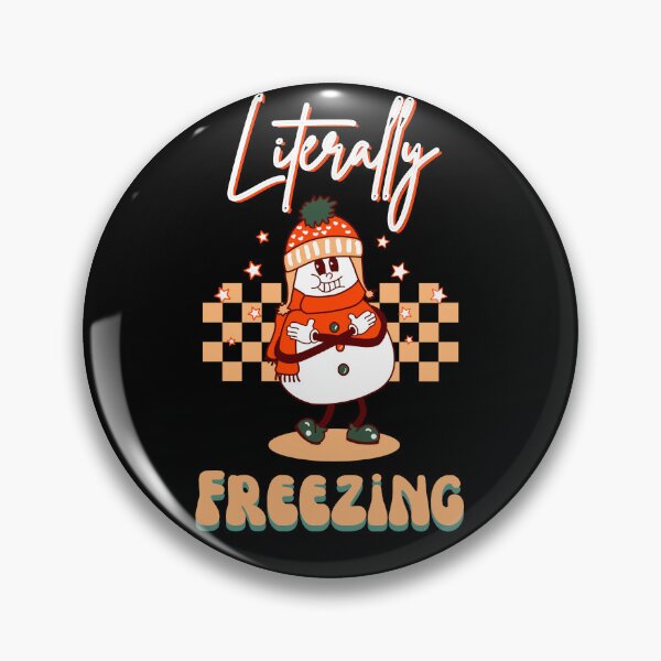 Item preview, Literally Freezing Retro Snowman 1 designed and sold by SimplyMe-Plus.
