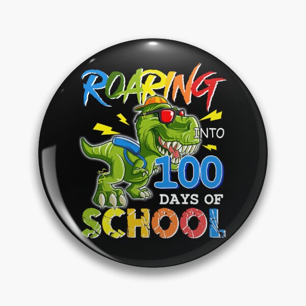 Item preview, Roaring Into 100 Days Of School Dinosaur Rex Boys   designed and sold by SamArtistbyAUS.