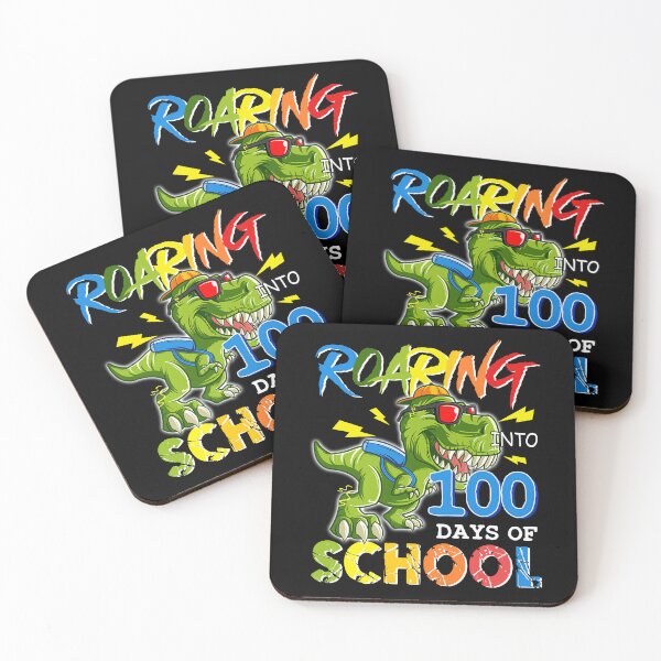Item preview, Roaring Into 100 Days Of School Dinosaur Rex Boys   designed and sold by SamArtistbyAUS.
