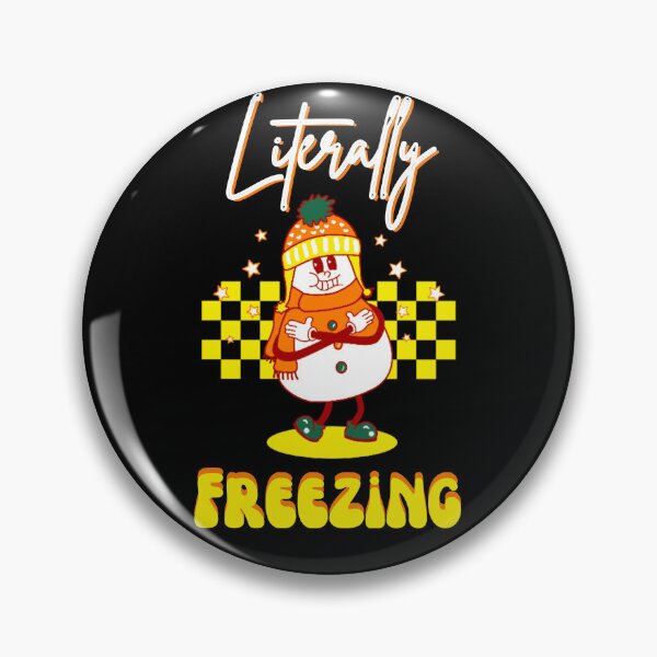 Item preview, Literally Freezing Retro Snowman 2 designed and sold by SimplyMe-Plus.