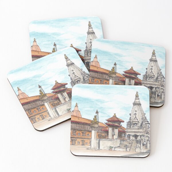 Item preview, Bhaktapur Durbar Square Watercolour designed and sold by Tom Napper Design.