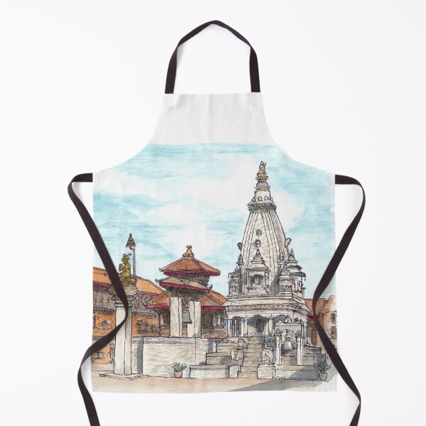 Item preview, Bhaktapur Durbar Square Watercolour designed and sold by Tom Napper Design.