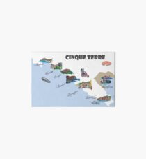 Cinque Terre Italien Sehenswürdigkeiten Karten Art Board