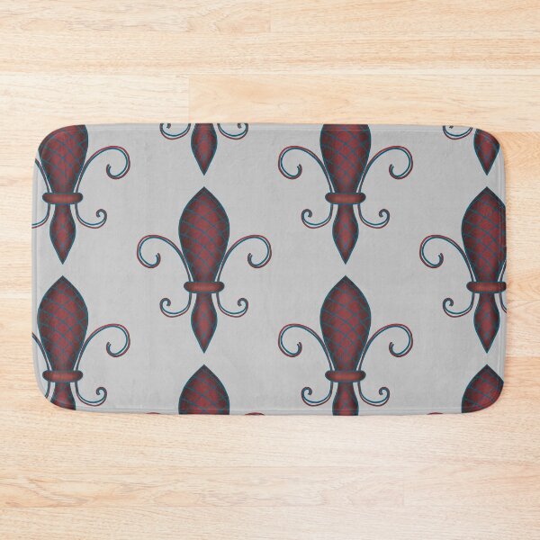 Item preview, Rose and Blue Fleur de Lis designed and sold by lezell.
