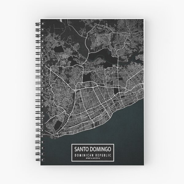 Item preview, Santo Domingo City Map of Dominican Republic - Dark designed and sold by deMAP.