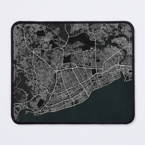 Item preview, Santo Domingo City Map of Dominican Republic - Dark designed and sold by deMAP.
