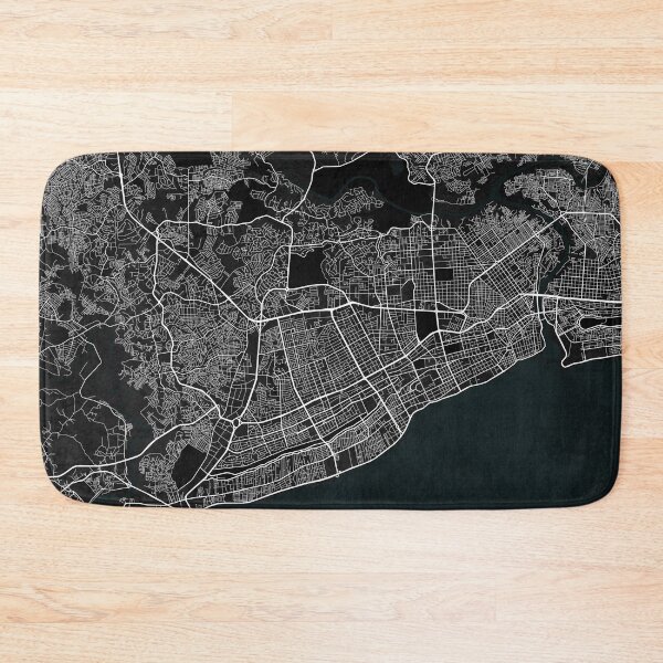Item preview, Santo Domingo City Map of Dominican Republic - Dark designed and sold by deMAP.