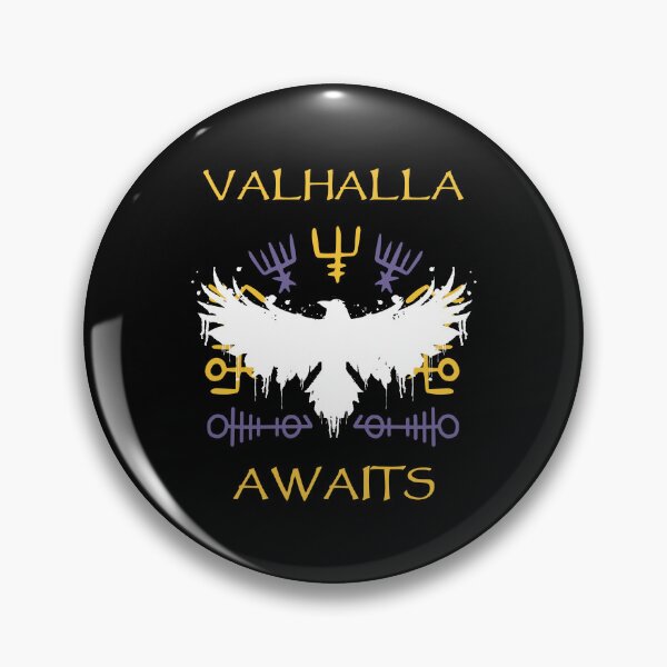 Item preview,  Valhalla Awaits - Yellow Purple Viking Raven designed and sold by Georgy09.