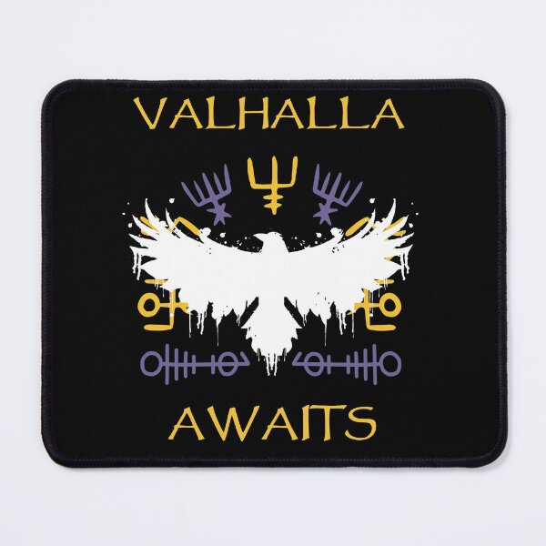 Item preview,  Valhalla Awaits - Yellow Purple Viking Raven designed and sold by Georgy09.