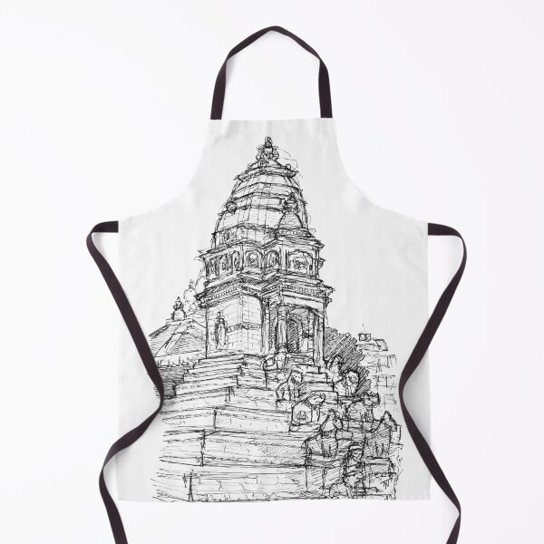 Item preview, Siddhi Vatsala Temple - Bhaktapur Sketch designed and sold by Tom Napper Design.