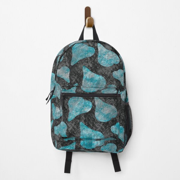 Item preview, teal textured hearts on black designed and sold by JoKoNz.