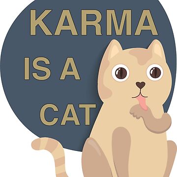 Karma is a cat - Karma - Midnights - Taylor Swift Sticker for