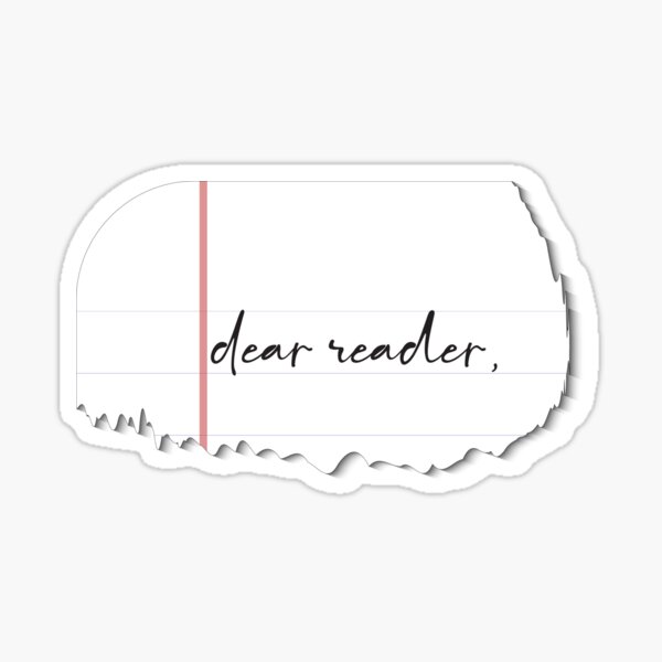 Item preview, Dear Reader - Taylor Swift designed and sold by Olivia Wrisinger.