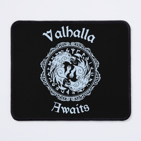 Item preview,  Valhalla Awaits - Yellow Purple Viking Wolfs designed and sold by Georgy09.
