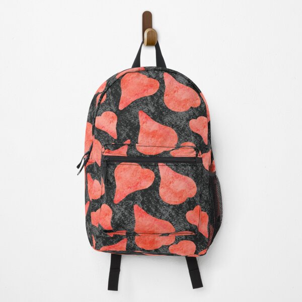 Item preview, salmon textured hearts on black designed and sold by JoKoNz.