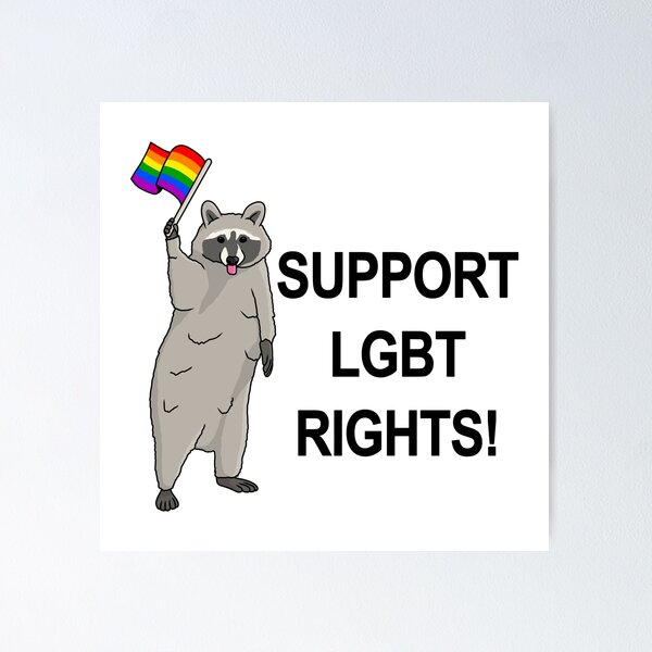 Go Gays! - Funny Raccoon Pride Meme - Gay - Posters and Art Prints