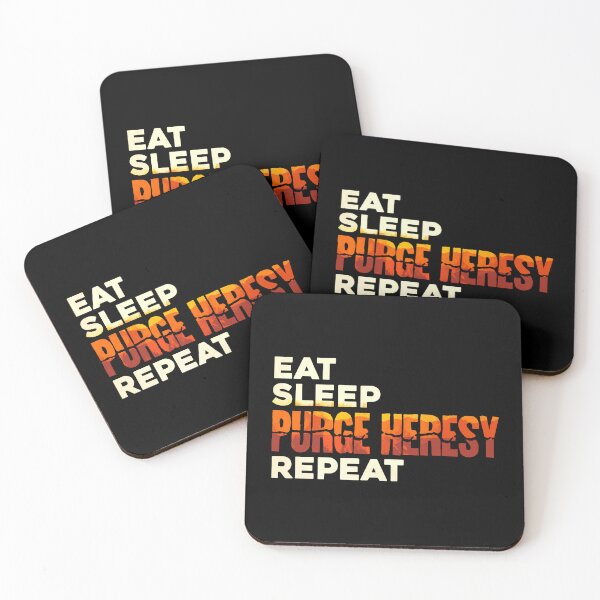 Artikelvorschau, Eat Sleep Purge Heresy entworfen und verkauft von D20Tees.