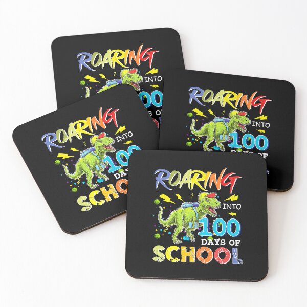 Item preview, Roaring Into 100 Days Of School Dinosaur Rex Boys   designed and sold by SamArtistbyAUS.