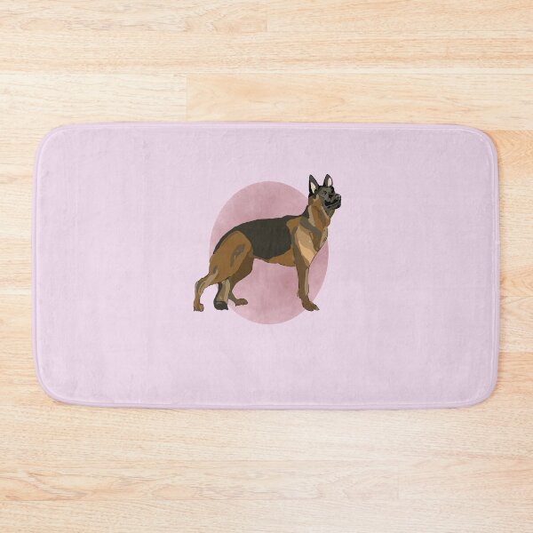 Item preview, German Shepherd pink background  designed and sold by royaldesigns28.