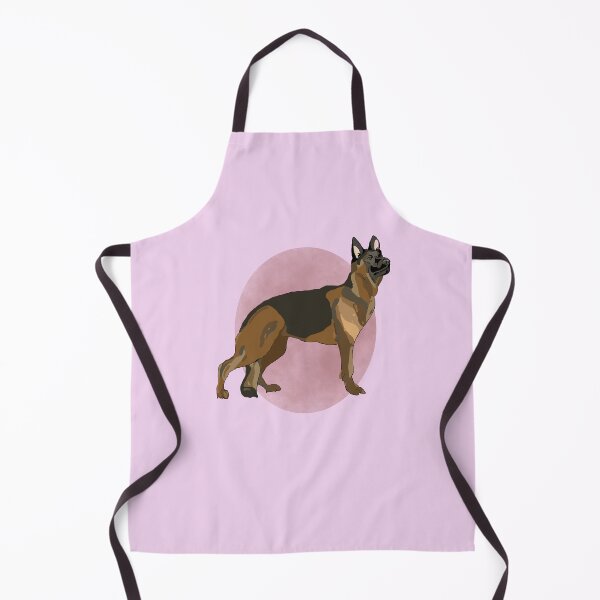 Item preview, German Shepherd pink background designed and sold by royaldesigns28.