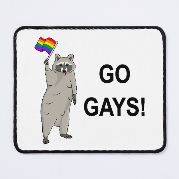 Go Gays! - Funny Raccoon Pride Meme - Gay - Posters and Art Prints