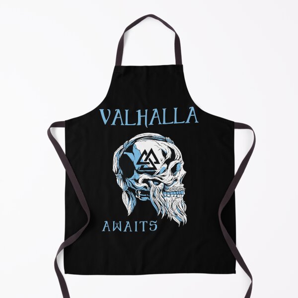 Item preview, Valhalla Awaits - Viking Skull Black and Blue designed and sold by Georgy09.