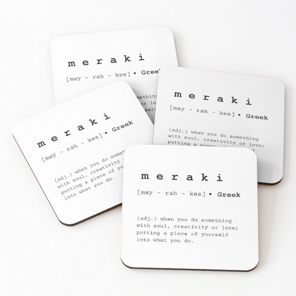 Item preview, MERAKI- WORD DEFINITION designed and sold by light lilac ..