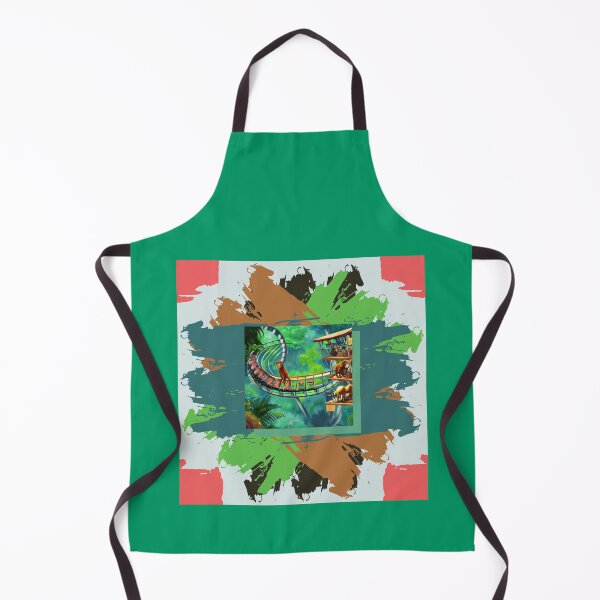 Item preview, Jungle Animal Rollercoaster in Impressionist Style design designed and sold by CoyoteGifts.