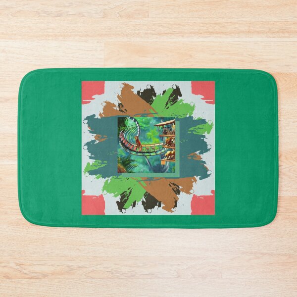 Item preview, Jungle Animal Rollercoaster in Impressionist Style design designed and sold by CoyoteGifts.