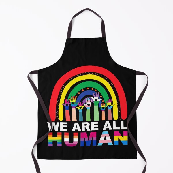 Item preview, We Are All Human Pride Ally Rainbow LGBT Flag Gay Pride designed and sold by Helbon-art.
