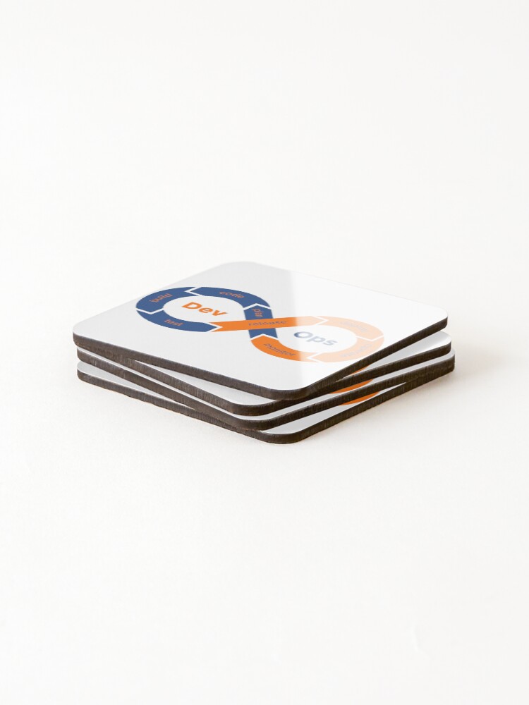 Thumbnail 4 of 5, Coasters (Set of 4), devops designed and sold by yourgeekside.