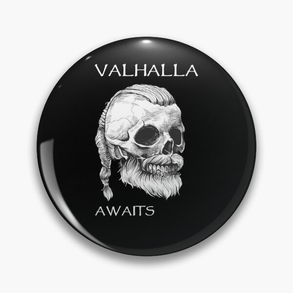 Item preview,  Valhalla Awaits - Viking Skull with long Hair designed and sold by Georgy09.