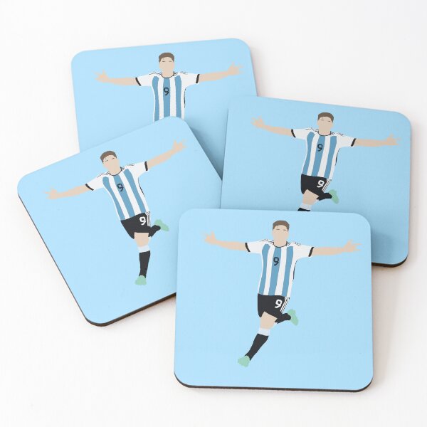 Item preview, Julian Alvarez Argentina Striker Goal Celebration designed and sold by shahstickerinc.