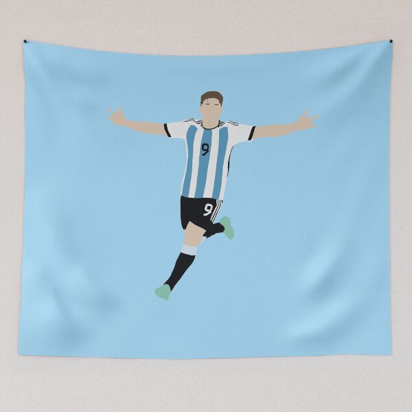 Item preview, Julian Alvarez Argentina Striker Goal Celebration designed and sold by shahstickerinc.